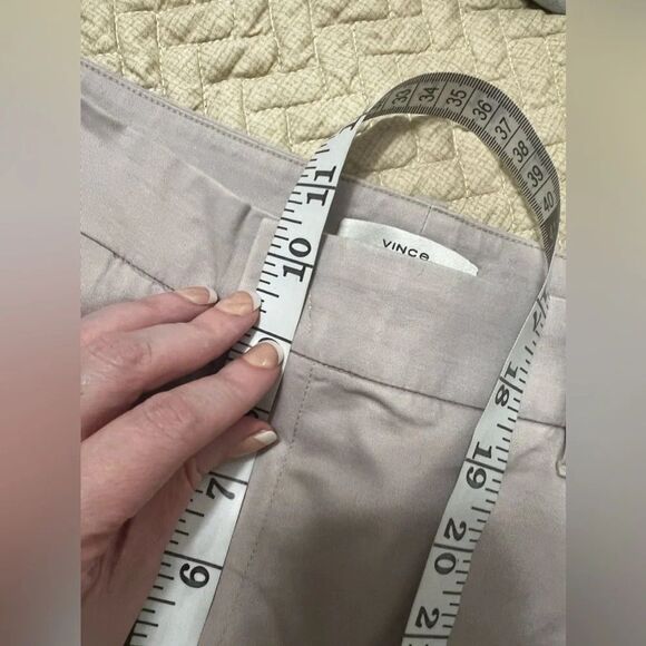 Vince Low-Rise Washed Cotton Crop Pant size 8 Lunar Dust gray - Picture 14 of 14